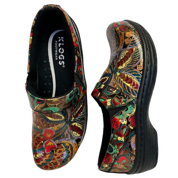 Klogs Jungle Boogie MISSION Leather Clog | Sz 6 | Multicolor | Excellent! - Picture 5 of 12
